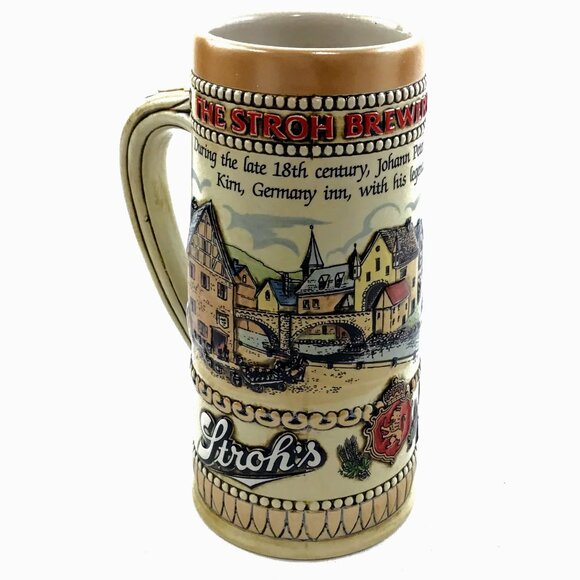 VTG The Stroh Brewery Co. Beer Stein (Ceramarte Brazil) - Heritage Series II - Picture 1 of 6